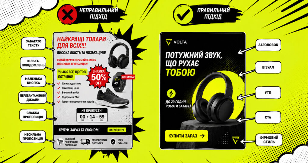 Ошибки и правильный подход